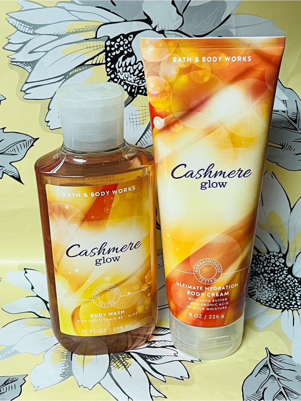 Bath & Body Works CASHMERE GLOW Body Wash & Lotion Set